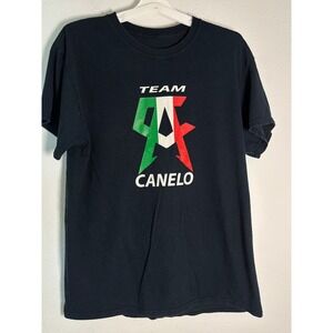 Canelo Alvarez Team Canelo‎ Boxing Graphic T-Shirt Black Mens Medium CA Logo